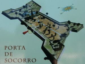 Plano do Castelo de Santa Cruz, na Guarda / 1000-lugares-en-galicia.blogspot.com