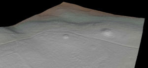 Situación da Mota Grande en imaxe do LIDAR / Elixio Vieites