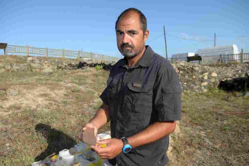 Rafa Rodríguez, arqueólogo da Deputación de Pontevedra e coordinador das escavacións da Lanzada