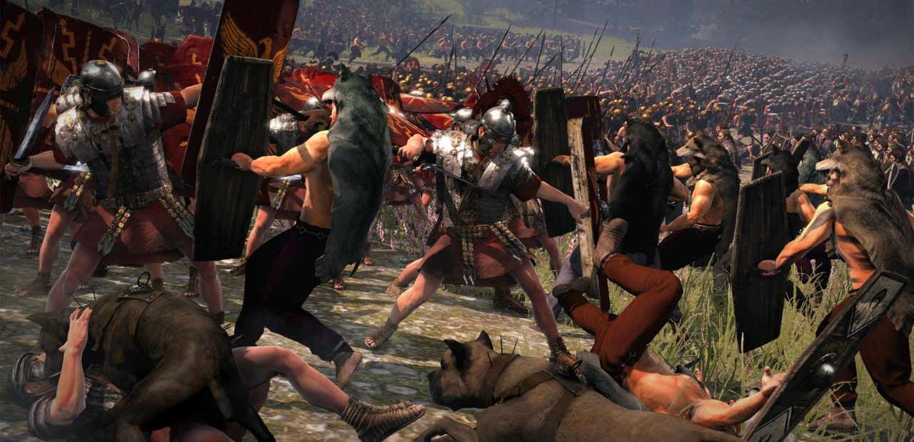 Recreación dunha batalla entre suevos e romanos / youtube
