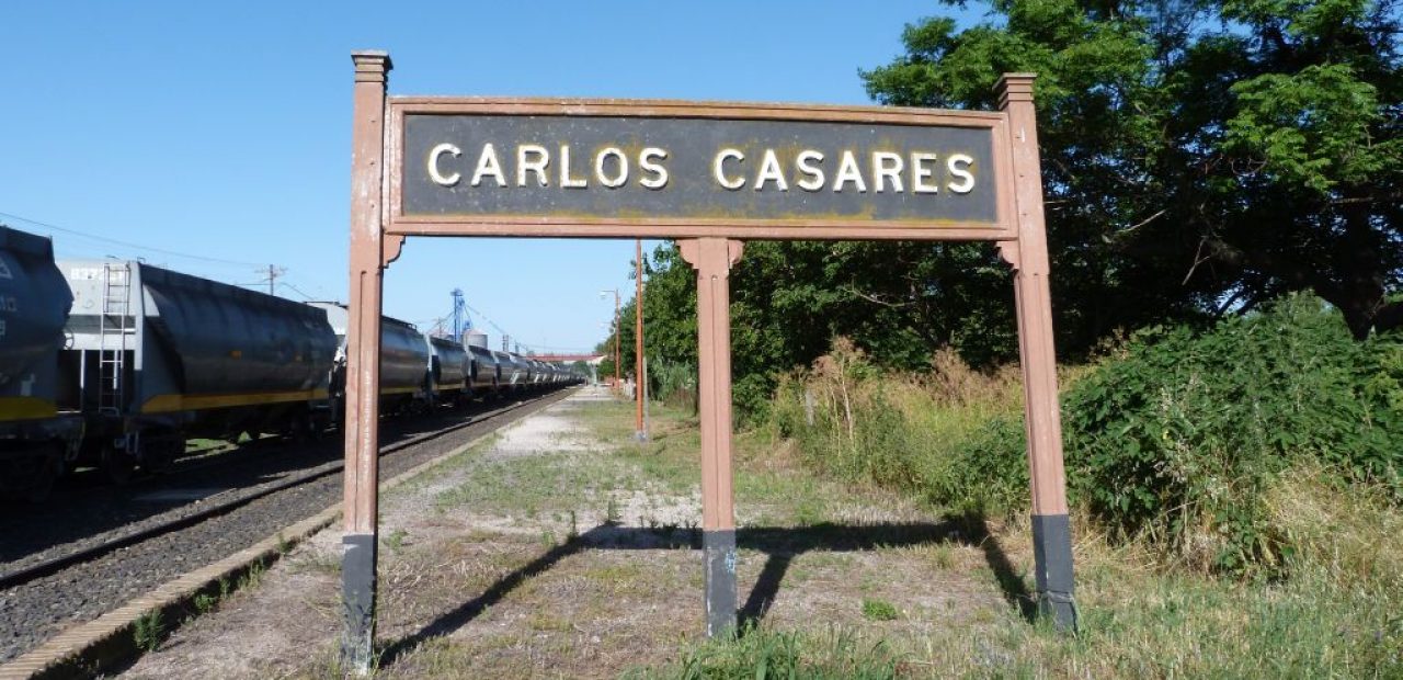 Cartel de Carlos Casares, en Arxentina / haciendovia.arg