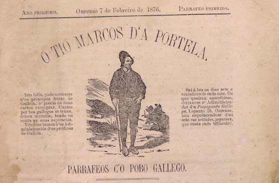 Portada de O Tío Marcos d'A Portela | Día dos Medios en Galego