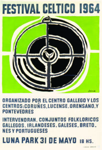 Cartaz do Festival Céltico. 1964. Luís Seoane. 